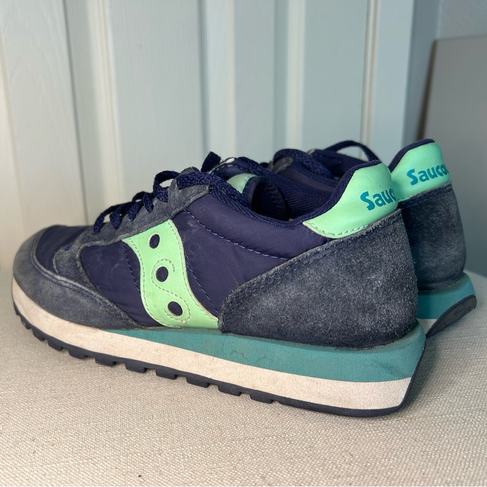 Saucony Jazz Low Pro Blue Original Women's Running Shoe Workout Athleisure Sz 7